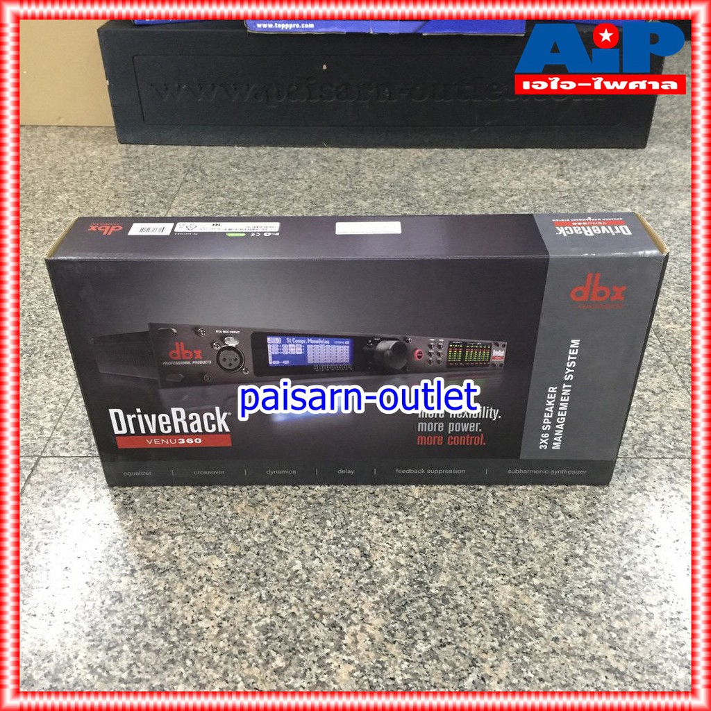 **สินค้าพรีออเดอร์ กรุณาติดต่อแอดมิน** DBX DriveRack VENU360 ครอสดิจิตอล ไดร์แร็ค ครอสดิจิตอลออดิโออินเตอร์เฟสไดร์แร็ค VENU 360 +++ ครอสตัวปรับความถี่ เอไอ-ไพศาล