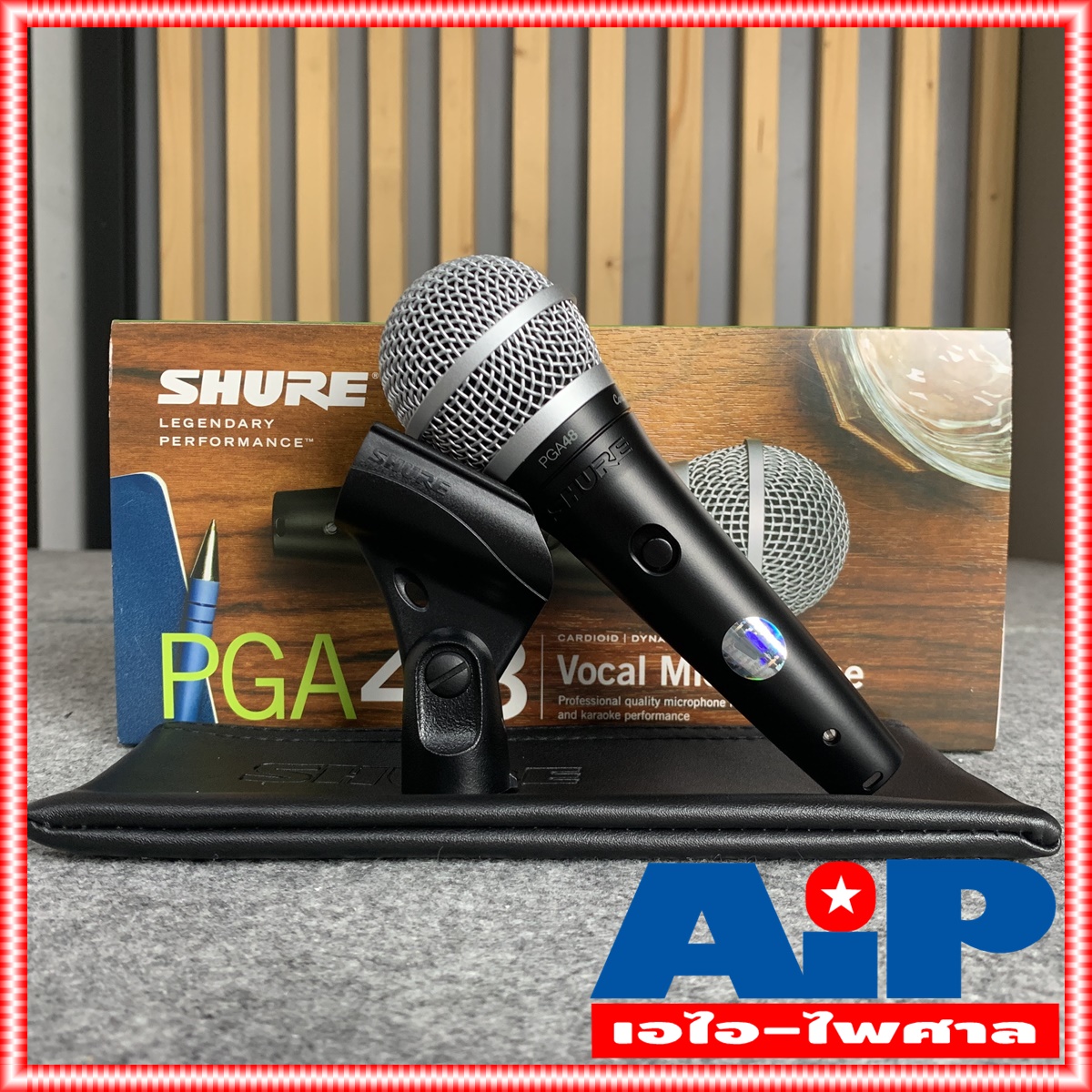SHURE แท้ รุ่น PGA48-LC *แท้มหาจักร* PGA48 PGA-48 Dynamic Microphone +++ ชัวร์ ไมค์ ไมค์สาย ไมค์ร้อง