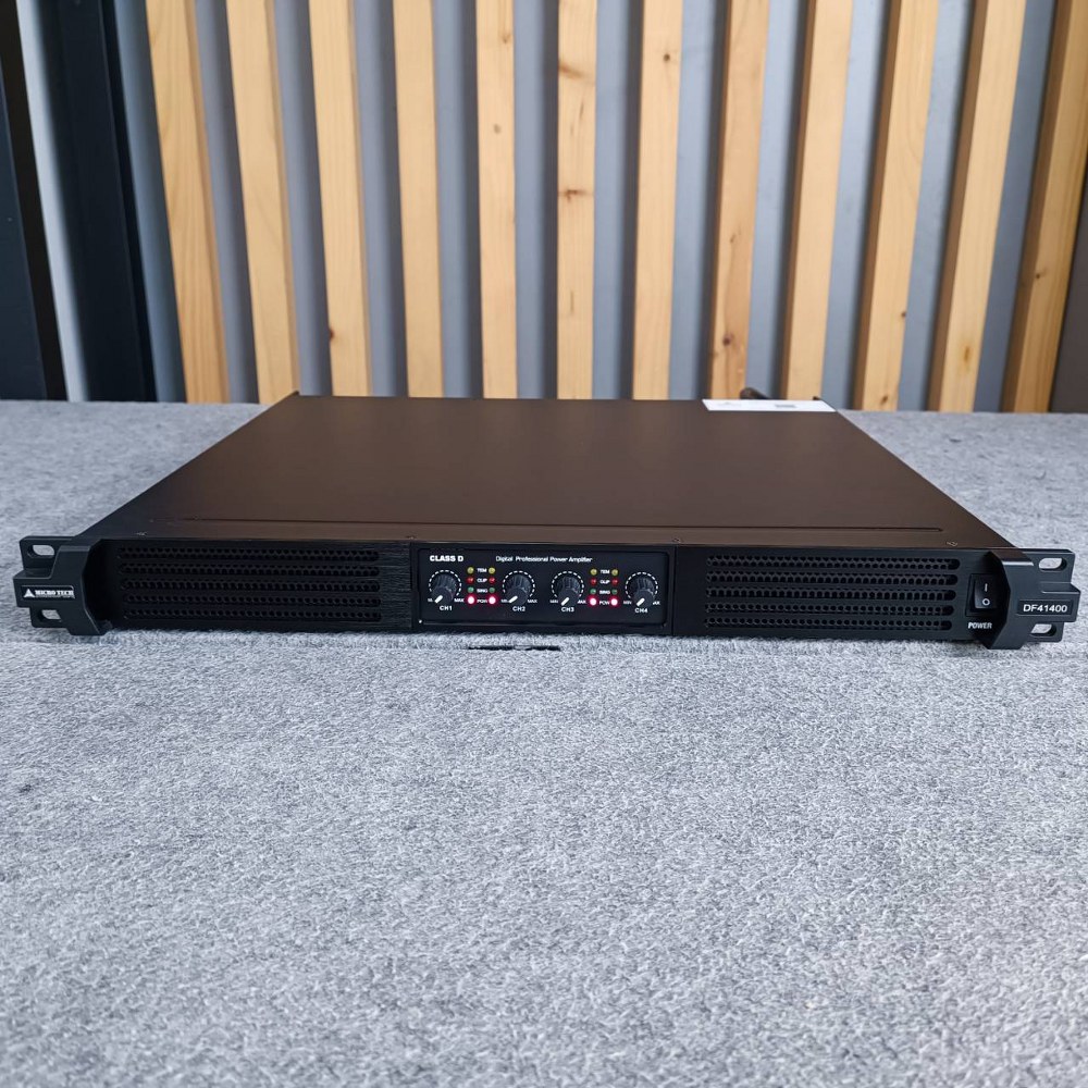 MICROTECH DF-41400 poweramp 4CH เพาเวอร์แอมป์ กำลังวัตต์ 1400W ที่ 8โอห์ม / 2000W ที่ 4โอห์ม MICRO TECH DF 41400 DF41400 เอไอ-ไพศาล