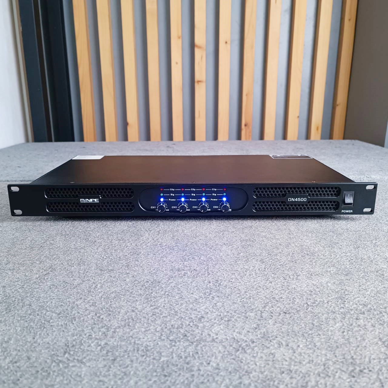 MYNPE DN-4500 poweramp 1U 4 ชาแนล เพาเวอร์แอมป์ เครื่องขยายเสียง Power Amplifier MY NPE DN 4500 DN4500 เอไอ-ไพศาล