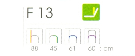 เก้าอี้สำนักงาน, เก้าอี้สำนักงานพนักพิงเตี้ย FORTE by อาซาฮี รุ่น F-13