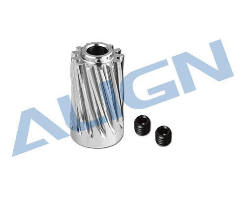 พีเนียน ใช้กับ ฮอ 700E/800E เฟืองเฉียง รู6มิล 13ฟัน เฉียง Motor Slant Thread Pinion Gear 13T (L27)