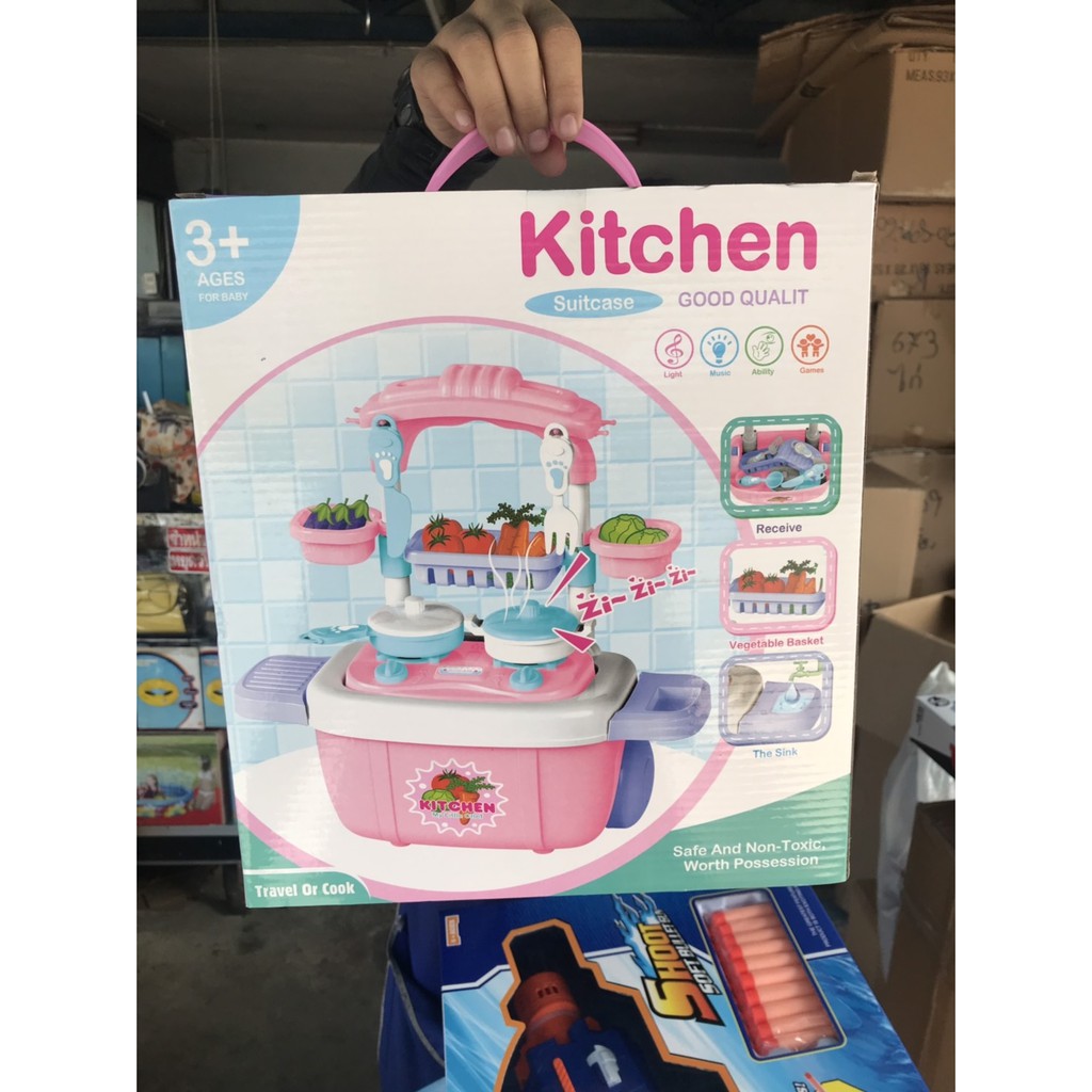 SJ009 ของเล่นเด็กชุดครัวมินิมีล้อ ชิ้นละ