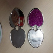 ชุดกระจกพกพา กระจก พรีเมี่ยม รูปหัวใจ Premium pocket mirror