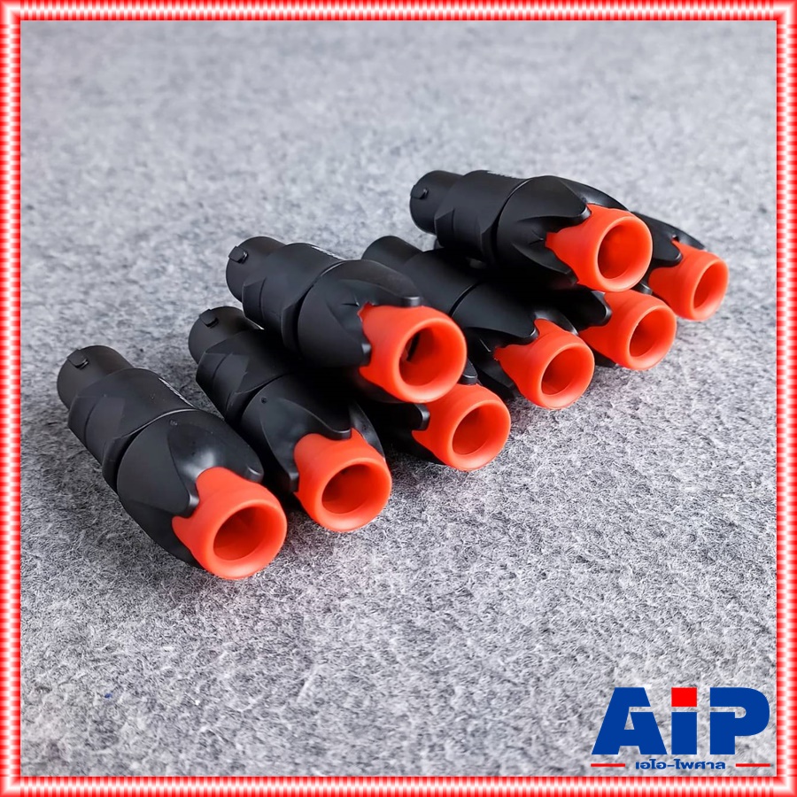 แพ็ค8ตัว MITSUMI 911S06 SPEAKON สีส้ม ปลั๊กลำโพง หัวspeakon สเปคคอนตัวผู้ สเปคคอน สเปคค่อนลำโพง สเปคค่อน เอไอ-ไพศาล