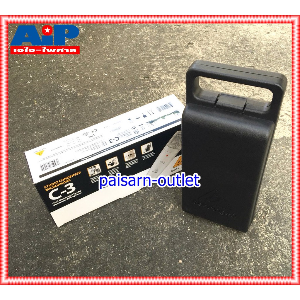 BEHRINGER C3 ไมค์โครโฟนสตูดิโอ C-3 ไมโครโฟนคอนเด็นเซอร์ C3 แบบ Large Dual-Diaphragm พร้อมแพทเทิร์นการรับเสียงปรับได้ +++