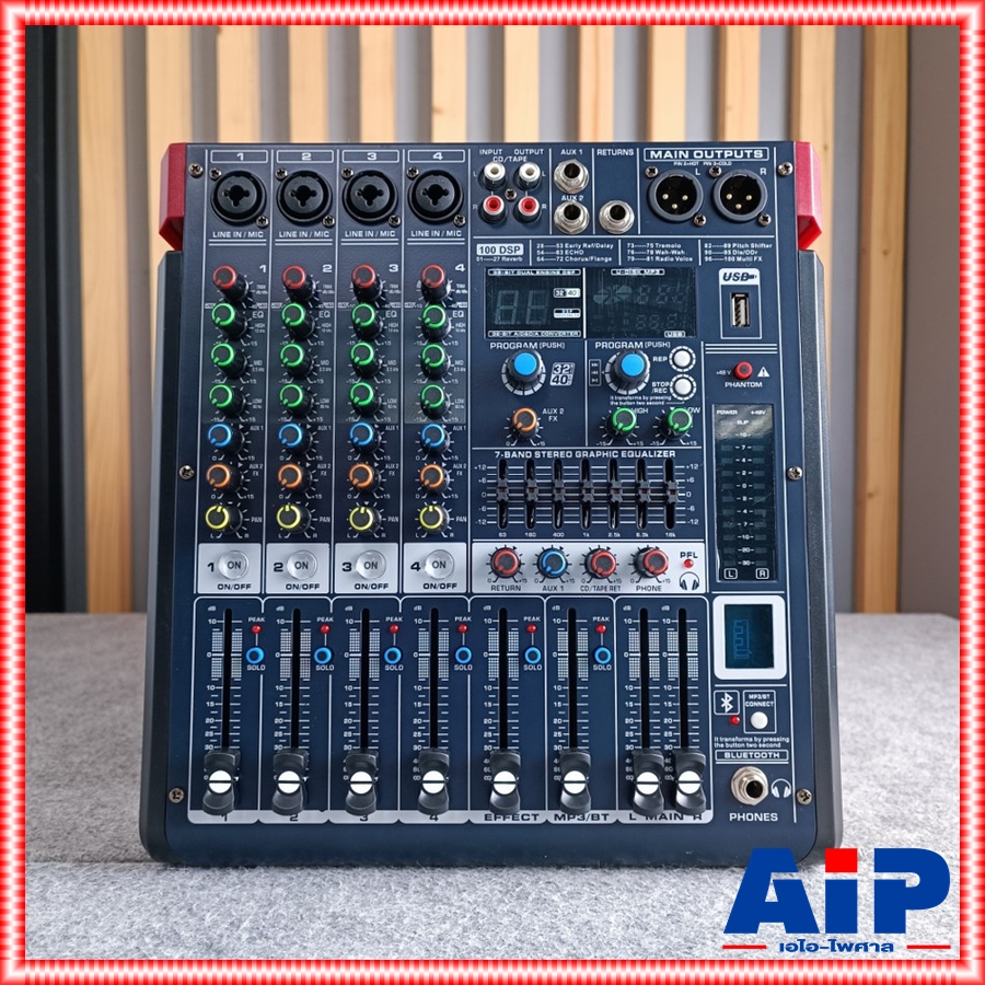 MICROTECH MT-M4 mixer มิกเซอร์ 4 ช่องไมค์ เอฟเฟคแท้ มีบลูทูธ ไมโครเทค มิกซ์คาราโอเกะ MT M 4 MTM4 เอไอ-ไพศาล