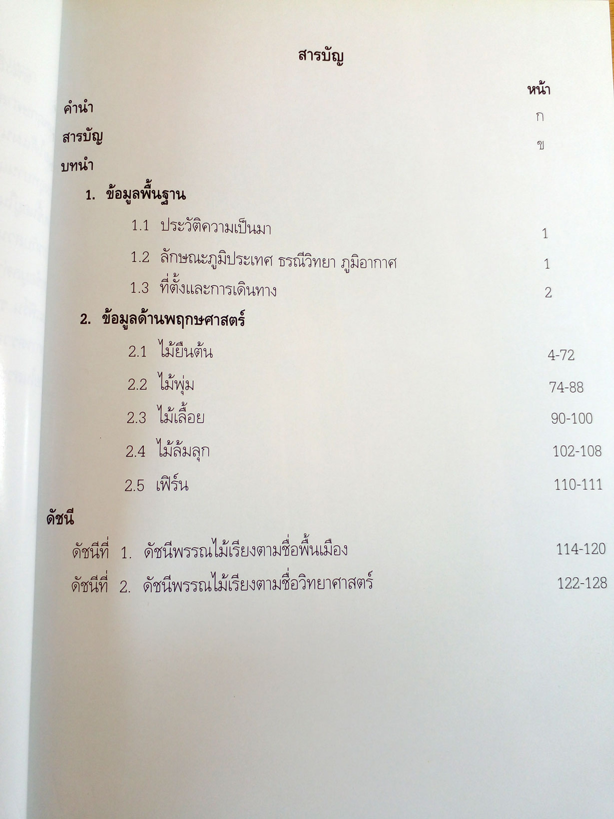 พรรณไม้สวนรุขชาติหนองตาอยู่ จังหวัดชลบุรี