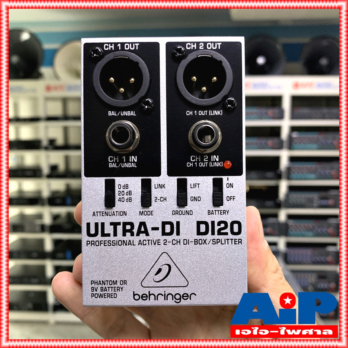 BEHRINGER DI20 ULTRA DI BOX DI 20 Professional Active 2 Channel DI-Box Splitter DI-20 เอไอ-ไพศาล +++