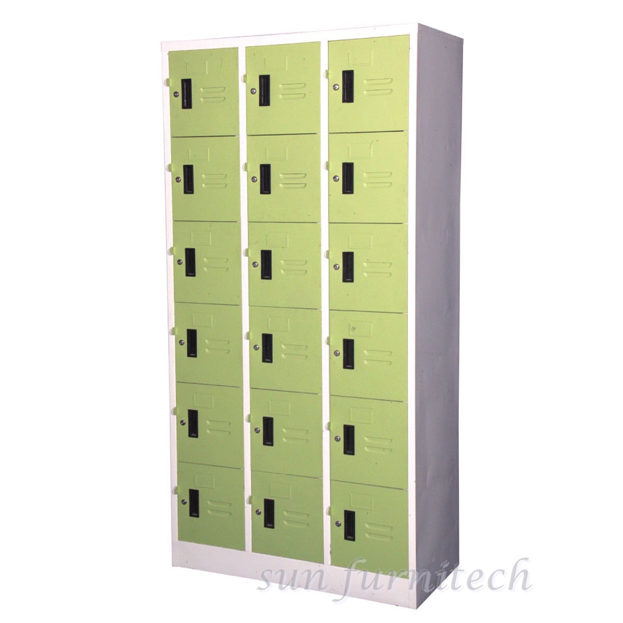 ตู้ล็อกเกอร์ 18 ช่อง, ตู้ล๊อกเกอร์18 ประตู ยี่ห้อ Elegant รุ่น LK 18