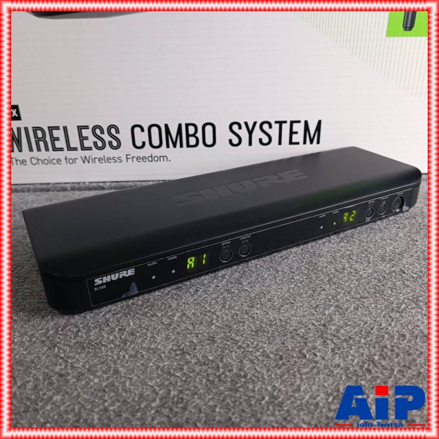 SHURE BLX288TH/SM58-Q12 ไมค์ลอยคู่ ไมโครโฟนไร้สายแบบมือถือคู่ ชนิด Dynamic คลื่นความถี่ 748-758MHz BLX 288 TH / SM 58 Q 12 BLX288TH/SM58Q12 เอไอ-ไพศาล +++