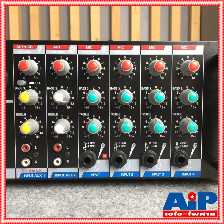 MUSIC ADX-25012U powermix usb บลูทูธ สำหรับหอกระจายข่าว หรืองานกระจายเสียง รองรับแบตเตอรี่ 12V ADX 25012U ADX250 เอไอ-ไพศาล