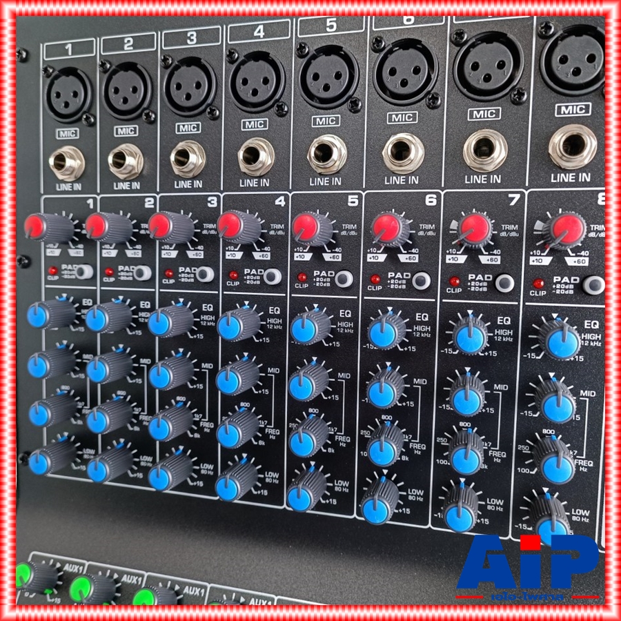 PROEUROTECH P-8FX MIXER รุ่นใหม่ มิกเซอร์ 8 ช่อง โปรยูโรเทค เอฟเฟคแท้ บูลทูส P 8 FX P8FX เอไอ-ไพศาล