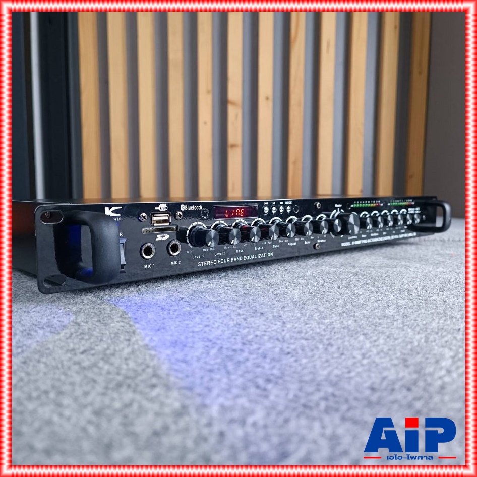 K.POWER K-009 ปรี USB บูลทูธ ปรีคาราโอเกะ ปรีแอมป์ ผสมสัญญานเสียง มี Bluetooth USB SD Card ปรี เคพาวเวอร์ ( K-Power ) รุ่นK 009 K009 เอไอ-ไพศาล