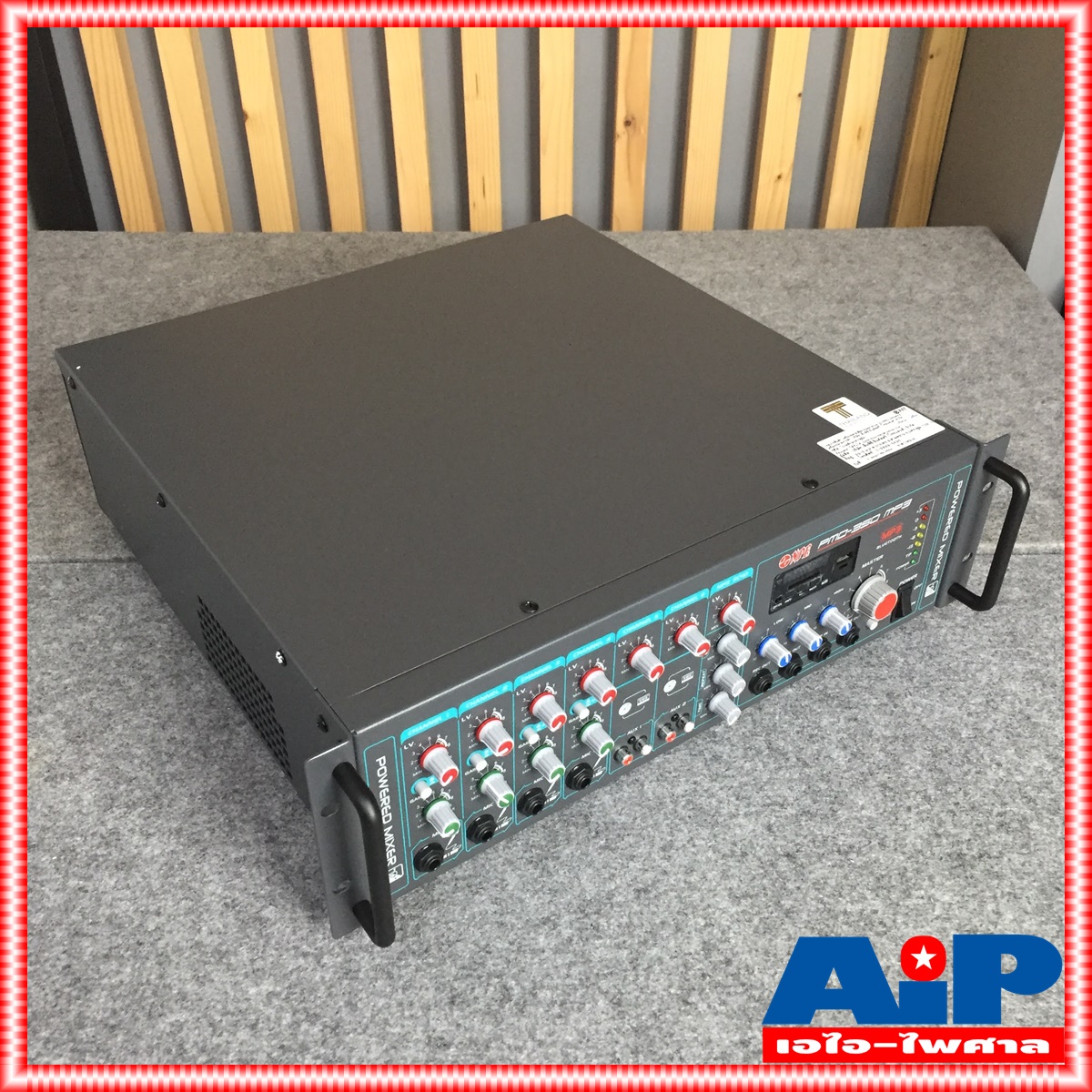 NPE PMD350MP3 AC/DC POWERMIXER ลาย PMD 350 MP3 POWERMIX PMD-350 MP3 แอมป์เสียงตามสาย ใช้ได้ทั้งไฟบ้าน 220V ไฟรถ DC24V มีบลูทูธ เอไอ-ไพศาล +++