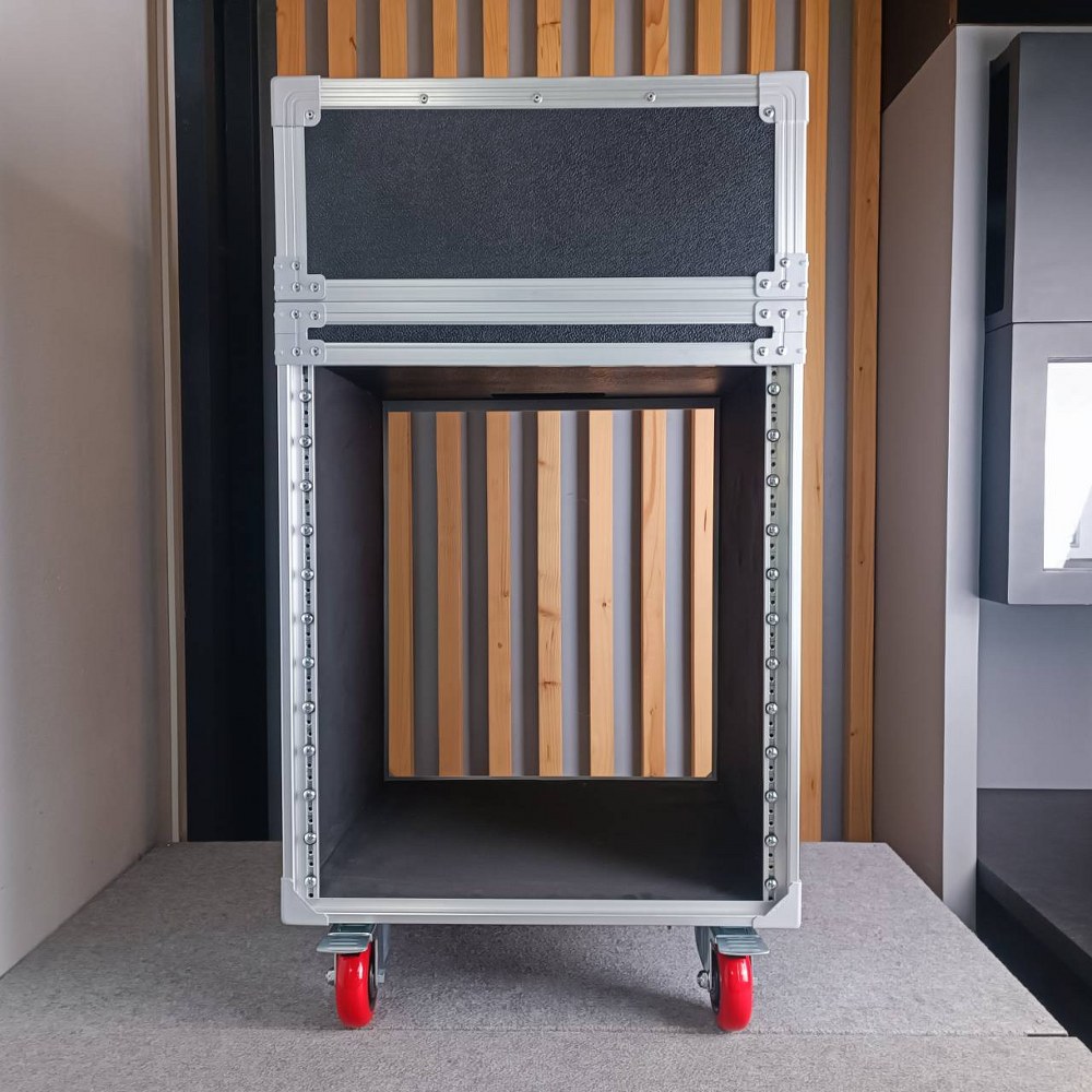COMPACT AP-12U RACK พร้อมล้อ มีช่องวางMIX ไม่มีฝาปิดหน้าหลัง ลึก19นิ้ว AP 12U AP12U เอไอ-ไพศาล