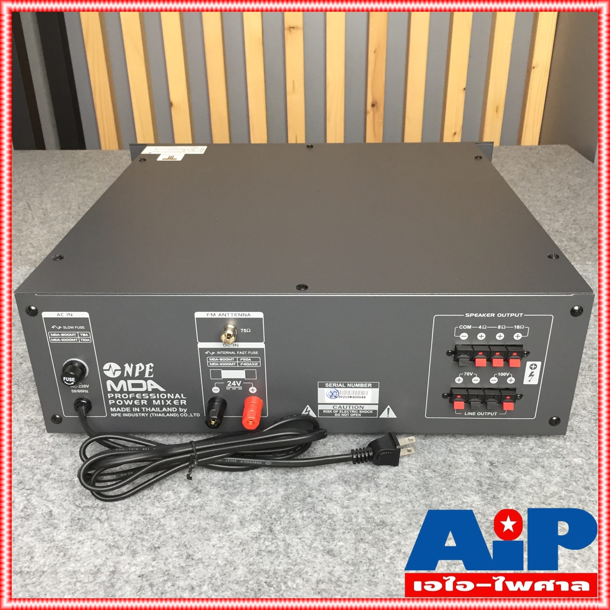 NPE MDA-800MT POWERMIXER+LINE+USB พาวเวอร์มิกเซอร์ เครื่องขยายเสียง กำลังขับ 500W MDA 800MT MDA800MT เอไอ-ไพศาล