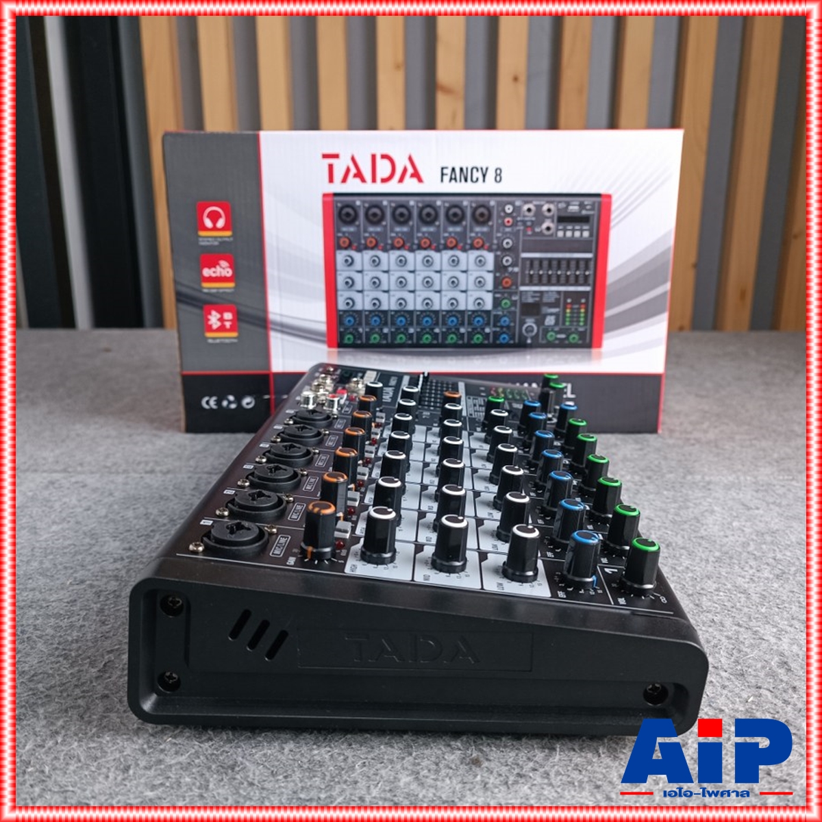 TADA FANCY-8 MIXER สีดำ มิกเซอร์ TADA FANCY 8 มิกเซอร์อนาล็อกขนาดเล็ก USB บลูทูธ พร้อมช่อง Line จำนวน 6 ช่อง เอไอ-ไพศาล