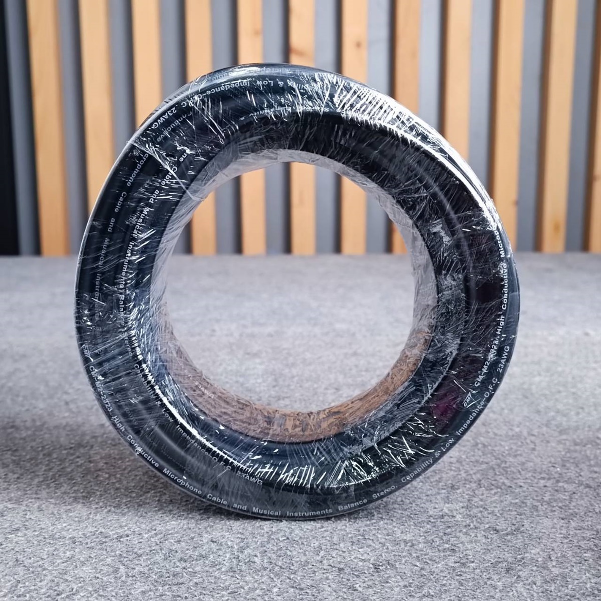 สีดำ ขด20เมตร CM สายไมค์สเตอริโอ 6mm M2-2323 สายไมค์ST 23AWG M2 2323 สายสัญญาณ ST สายไมค์CM สายไมค์ 6mm เอไอ-ไพศาล