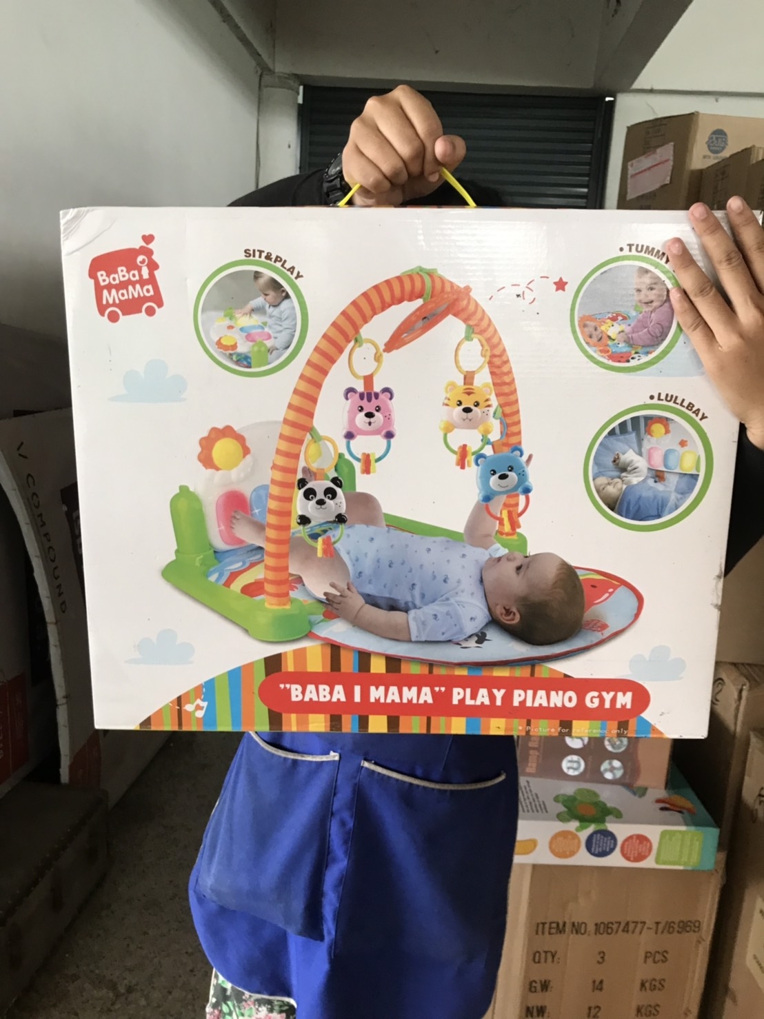 HY7101-A ของเด็กเพลยิมผ้าเปียโนใส่ถ่าน โมบายเด็ก ปลีกกล่องละ