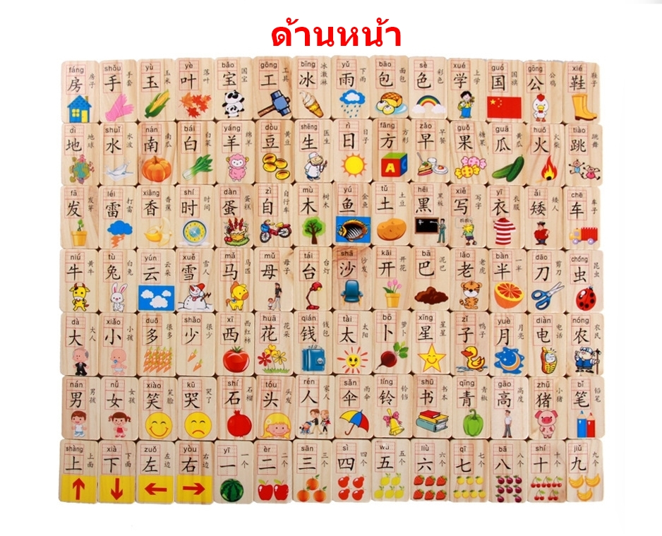 โดมิโนคำศัพท์ (ภาษาจีน) 100ชิ้น