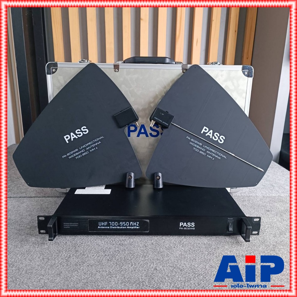 MICROTECH PA-802WB เครื่องรับสัญญาณไมค์ บูตเตอร์ไมค์ลอย ชุดเสาอากาศขยายสัญญาณไมโครโฟน พร้อมปีกรับสัญญาณ PA 802 WB PA802WB เอไอ-ไพศาล