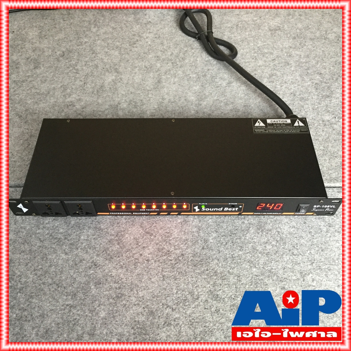 SOUNDBEST SP108VL sequence power control ปลั๊กไฟ หน่วงเวลา Sound Best ปลั๊กไฟประกอบแร็ครุ่น SP-108VL SP108 AC Outlet ACoutlet 220V 10ช่อง ปลั๊กพ่วงติดแร็ค ปลั๊กไฟติดแร็ค ปลั๊ก ซาวด์เบส ปลั๊กต่อเครื่องเสียง BREAKER OUTLET เอไอ-ไพศาล +++