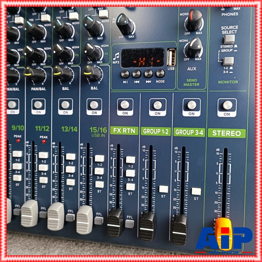 PROEUROTECH VX-16 MIXER มิกซ์ โปรยูโรเทค มิกเซอร์ 16 ช่อง เอฟเฟคแท้ รองรับ USB และ บูลทูธ VX16 PRO EUROTECH เอไอ-ไพศาล