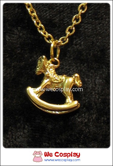 สร้อยคอโลลิต้า จี้ม้าโยก สีทอง Lolita Necklace