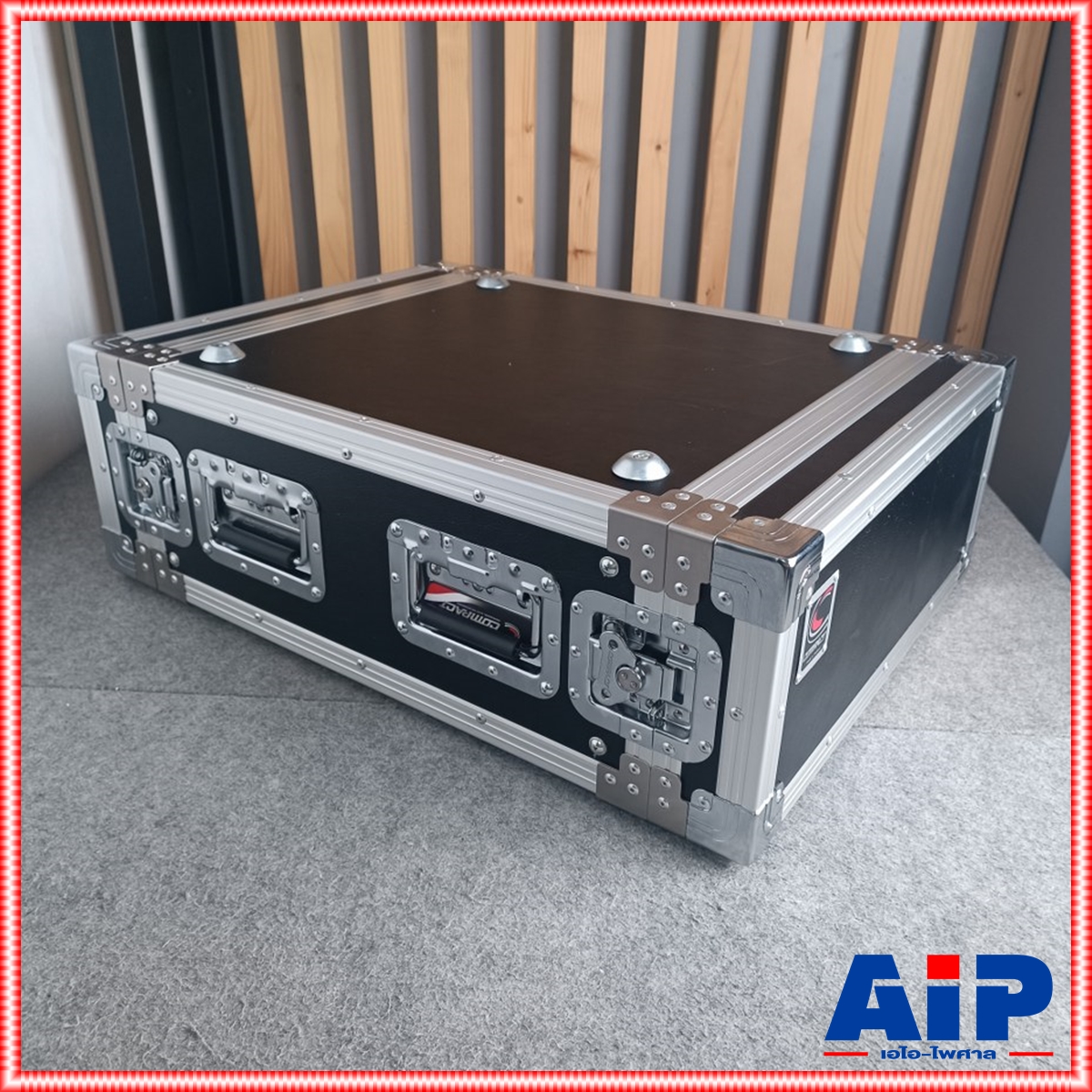 COMPACT B-4U สีดำ RACK ลึก21นิ้ว แร็ค กล่องใส่เครื่องเสียง กล่องแร็คสีดำ แร็คลึก21นิ้ว RACK4U เอไอ-ไพศาล