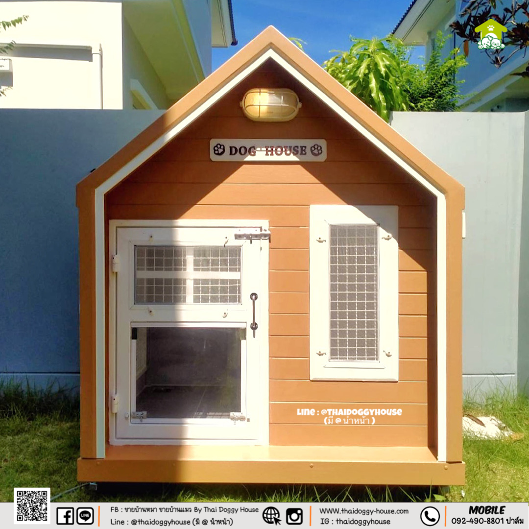 บ้านหมา บ้านแมว "𝐌𝐈𝐍𝐈𝐌𝐀𝐋 𝐁𝐘 𝐓𝐇𝐀𝐈 𝐃𝐎𝐆𝐆𝐘 𝐇𝐎𝐔𝐒𝐄" มีตะแกรงเหล็ก ม