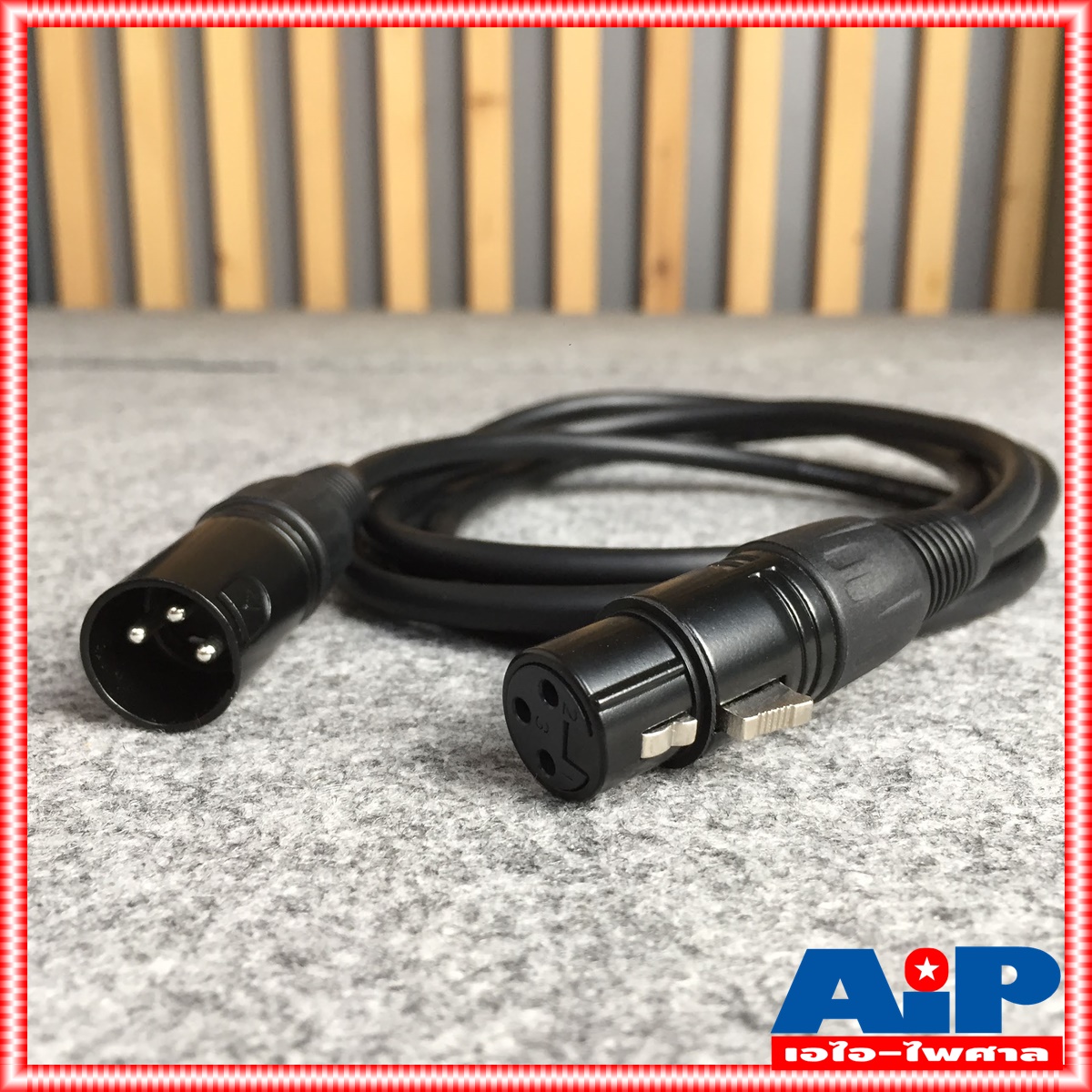 2เมตร สาย XLR ตัวผู้ - XLR ตัวเมีย J021 dynacom สายสัญญาณ ไดนาคอม CANNON ตัวผู้ - CANNON ตัวเมีย สายยาว 2เมตร สาย XLR หัวท้าย