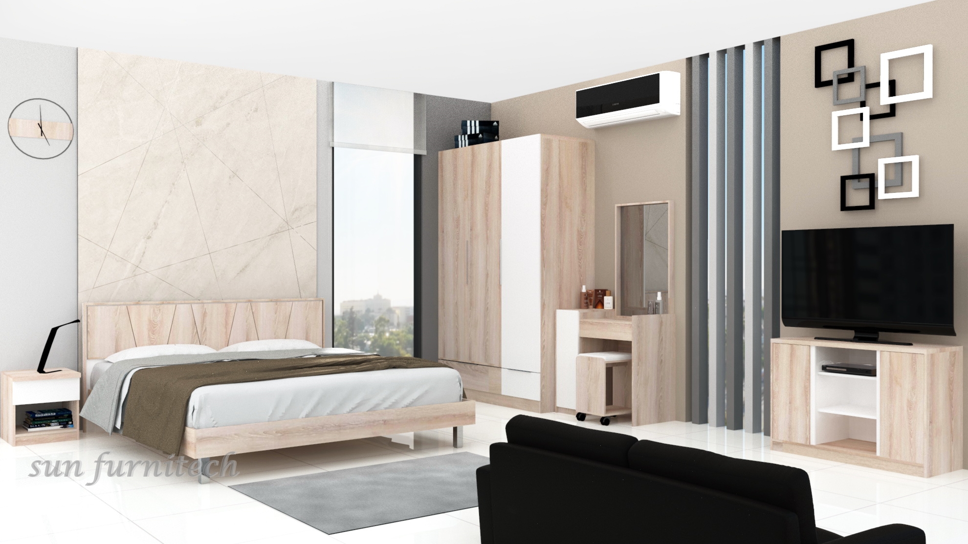 ชุดห้องนอน 5 ฟุต หรือ 6 ฟุ exclusive รุ่น MELBOURNE