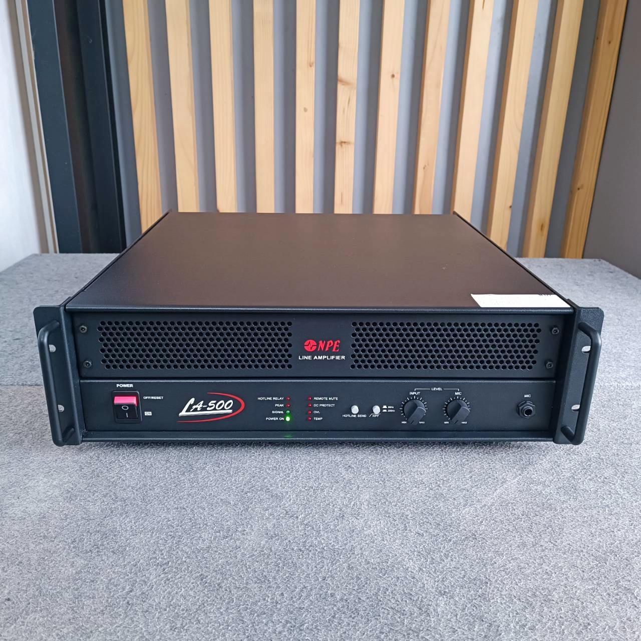 NPE LA-500 AMP มีLINE เครื่องขยายเสียงไลน์ 100 โวลท์ กำลังขับที่ 500Wrms LA500 LA 500 เอไอ-ไพศาล