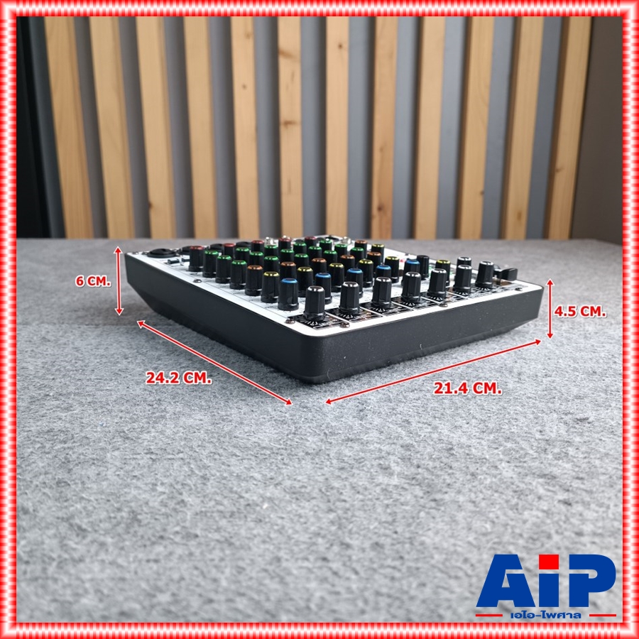 MICROTECH MT-6S mixer มิกเซอร์ 6 ช่อง รุ่นใหม่ รองรับบลูทูธ พร้อมจอแสดงผล ไมโครเทค MT 6 S mt6s เอไอ-ไพศาล