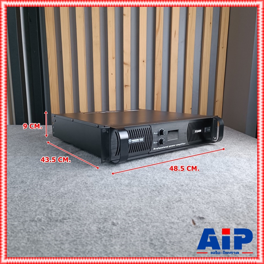 PROEUROTECH XQ-400 POWERAMP เพาเวอร์แอมป์ 2 แชนแนล กำลังขับ 2 x 400 วัตต์ ที่ 8 โอห์ม โปรยูโรเทค XQ400 XQ 400 เอไอ-ไพศาล