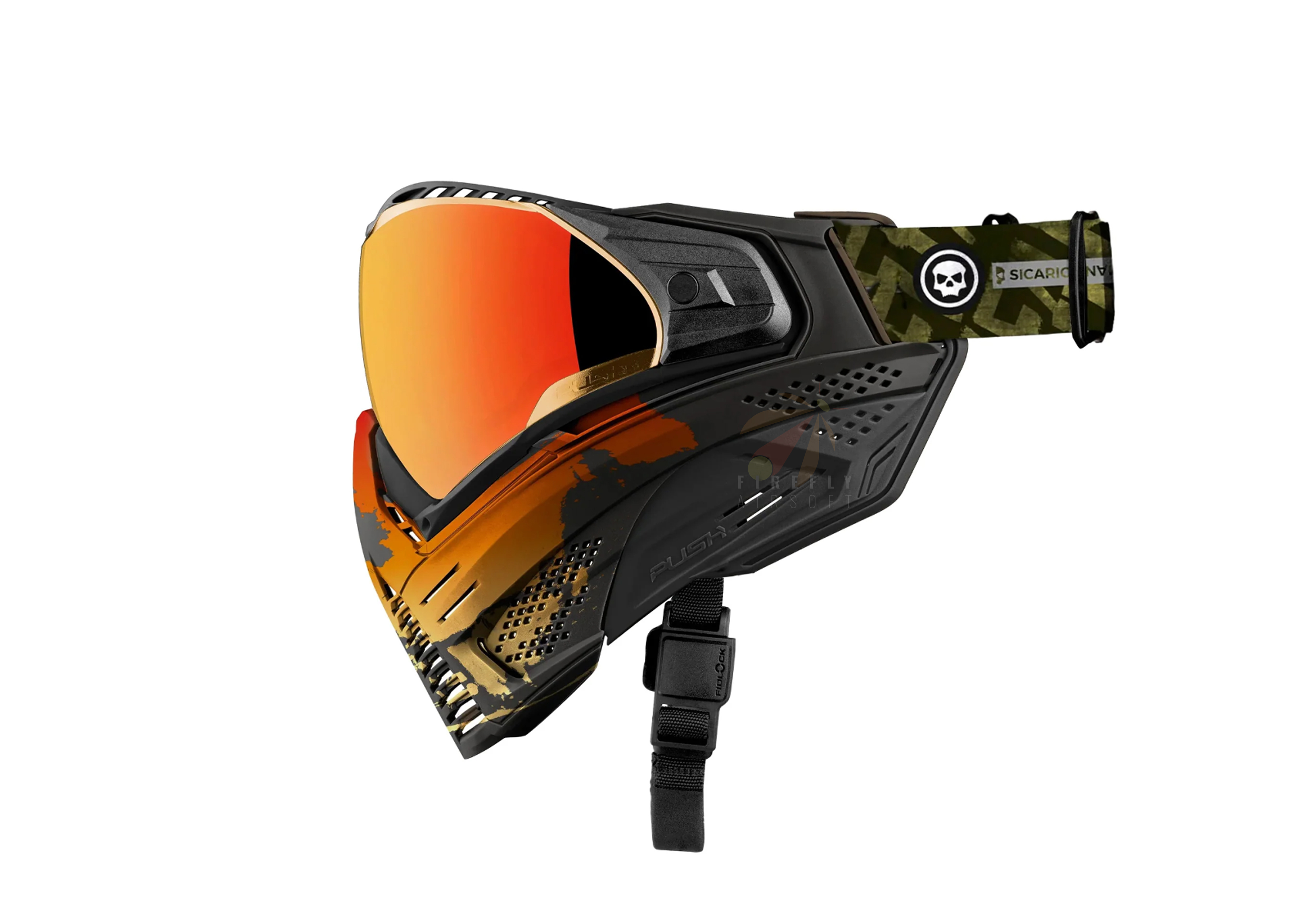Push Paintball Unite Goggles for Airsoft / Paintball (Model: Infamous Unite / Fire Skull / Standard)