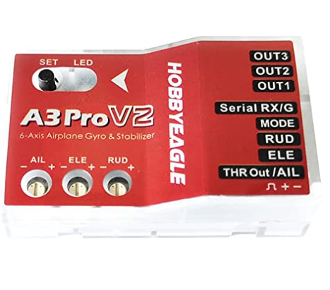 ไจโรเครื่องบิน HobbyEagle A3 Pro V2 Flight Controller 6-Axis ทำให้เครื่องบิน บินง่ายขึ้น
