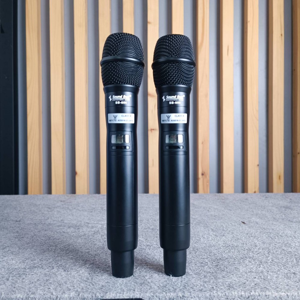 SOUNDBEST SB-600 ไมค์ลอยคู่ UHF ไมค์ลอยแบบถือ ไมโครโฟน ไมค์ลอย ไมค์ไร้สาย SB 600 SB600 เอไอ-ไพศาล