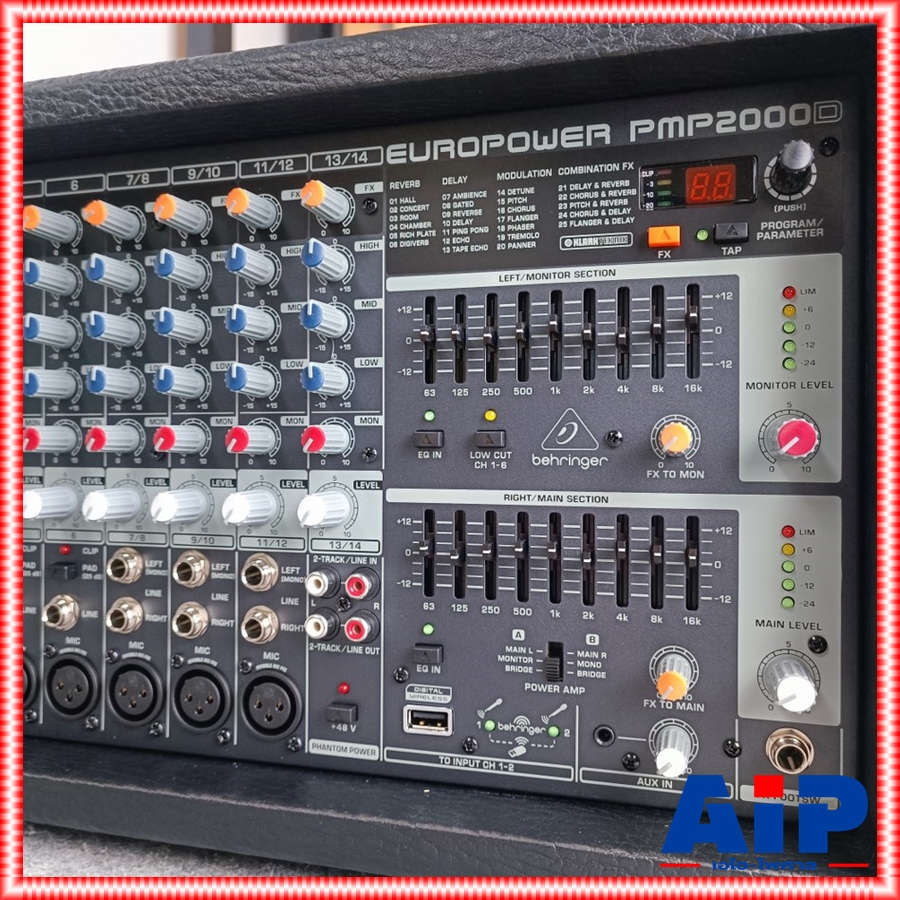 เพาเวอร์มิกซ์ BEHRINGER PMP2000D POWERMIXER PMP2000 PMP 2000 PMP-2000 POWER MIXER เพาเวอร์มิกเซอร์ +++