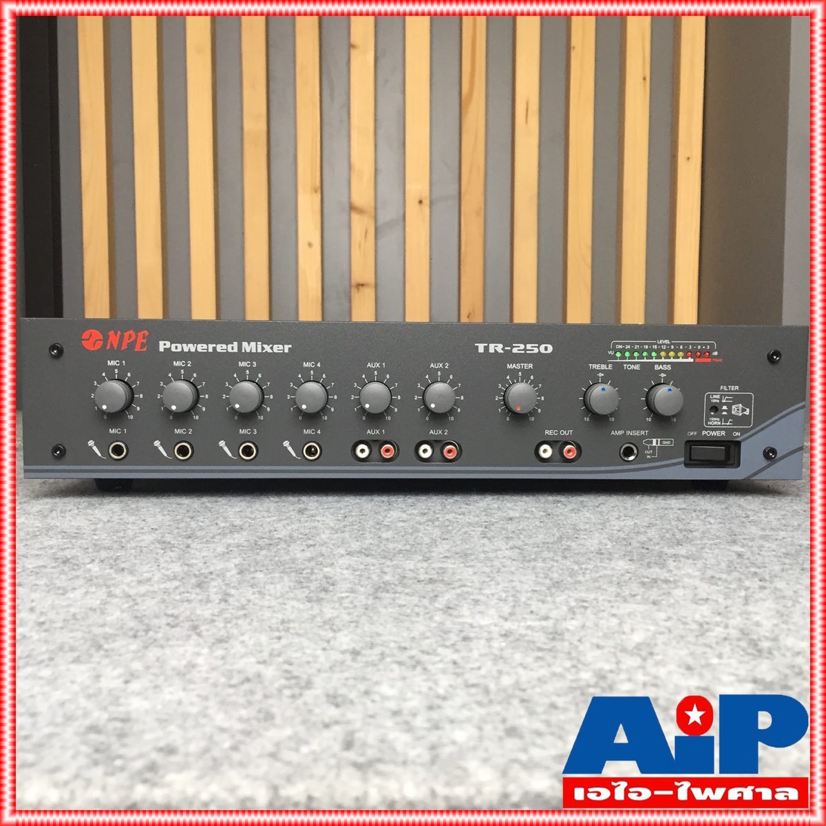 NPE TR-250 POWERMIXER 9kg สีดำ เครื่องขยายเสียง 125 วัตต์ TR 250 TR250 power mixer เพาวเวอร์ มิกเซอร์ +++
