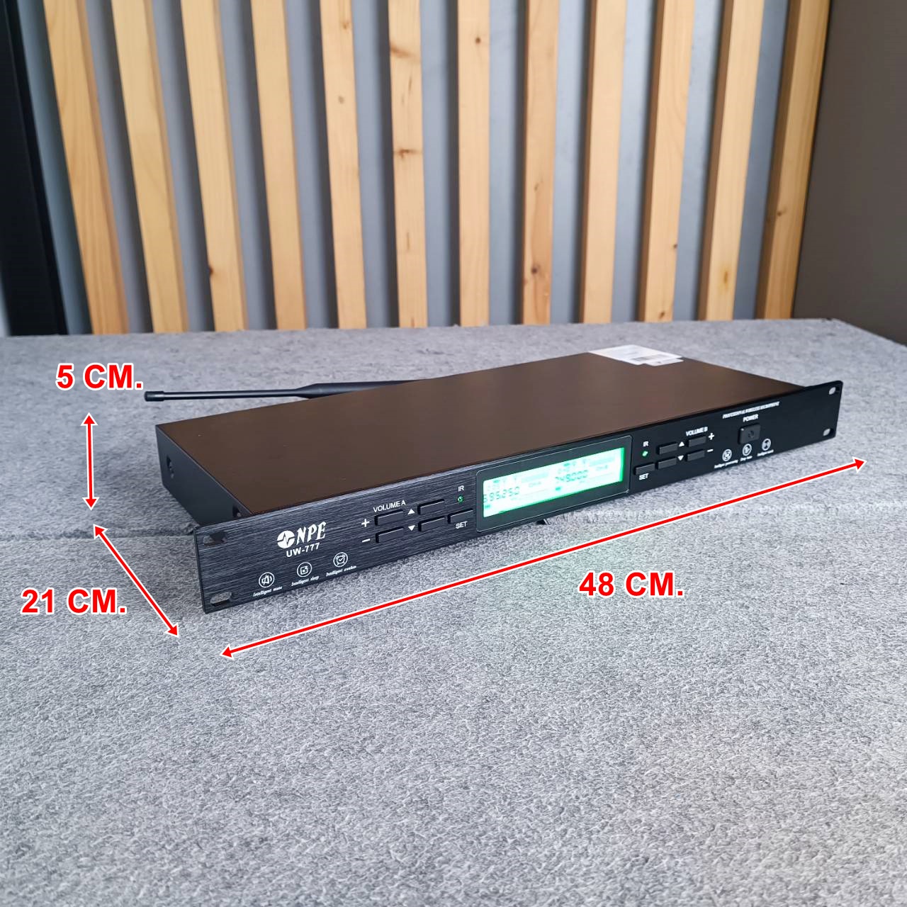 NPE UW-777 ไมค์ลอยคู่ ไมโครโฟนไร้สาย ถือคู่ UW 777 เอ็นพีอี Wirless Microphone UW777 เอไอ-ไพศาล