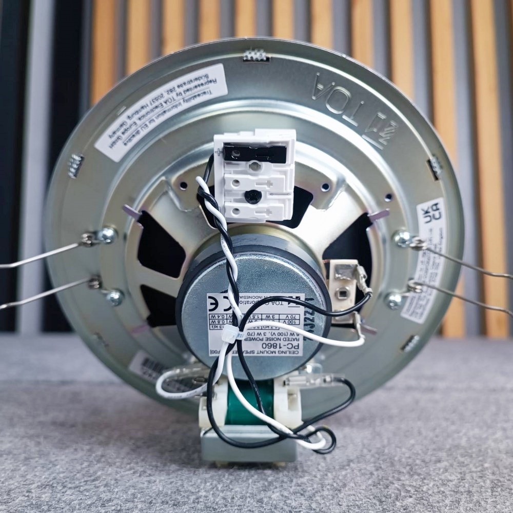 TOA PC-1860 ลำโพงฝั่งฝ้า ขนาด 5 นิ้ว 6 วัตต์ รองรับการต่อแบบ Volt line ลำโพงติดเพดาน โตอะ PC 1860 PC1860 เอไอ-ไพศาล