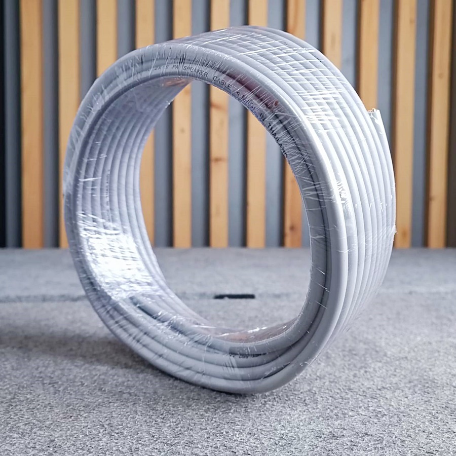 ขด15เมตร CONNEXสายลำโพง PRO2x1.0 สีเทา ทองแดงแท้ขนาด1mm สายลำโพงกลางแจ้ง สายลำโพง2คอร์ เอไอ-ไพศาล