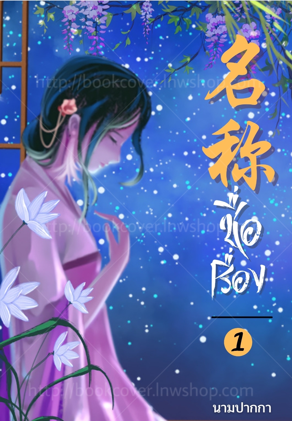 ปกนิยายจีนโบราณ แนวภาพวาดสาวงาม