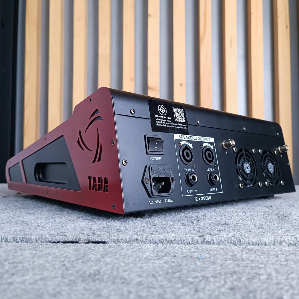 TADA SPIRIT-6 POWERMIXER พร้อม ไมค์ลอย2ตัว 350 watt EFX USB บลูทูส ธาดา มิกเซอร์อนาล็อก SPIRIT 6 SPIRIT6 เอไอ-ไพศาล