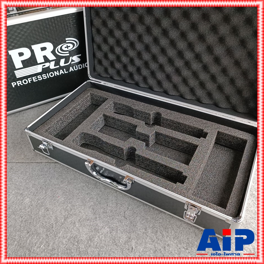 สีดำ PROPLUS กล่องใส่ไมค์ลอย PRO PLUS โปรพลัส กล่องไมค์ กล่องเก็บไมค์ กล่องไมค์ลอย กระเป่าไมค์ กระเป๋าไมค์ลอย เอไอ-ไพศาล