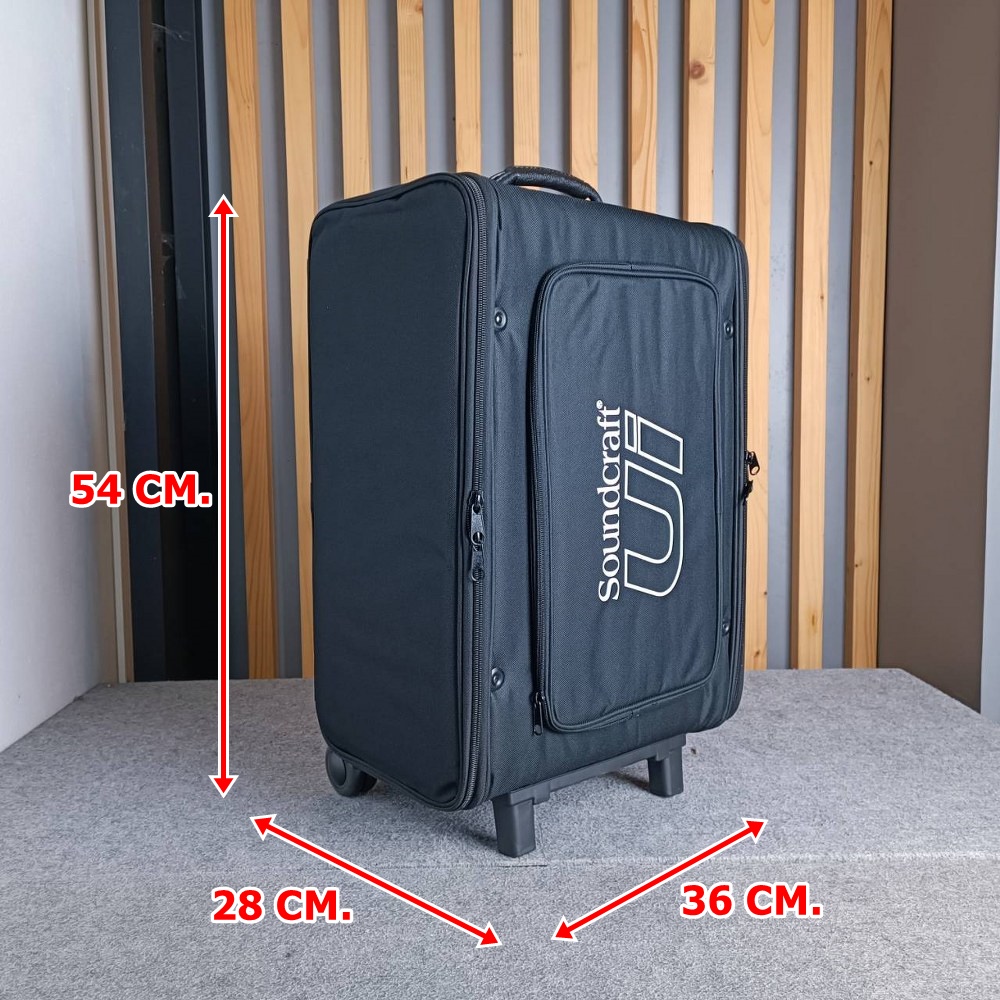 SOUNDCRAFT RACK / กระเป๋า LYMIC4UW มีล้อ UI-24 LYMIC 4 UW แร็คเครื่องเสียง UI 24 UI24 กล่องเก็บเครื่องเสียง เอไอ-ไพศาล