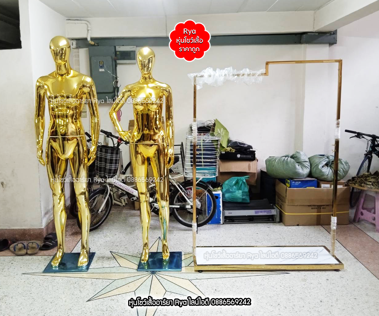 หุ่นเต็มตัวผู้ชายพร้อมฐานวาง ถอดประกอบแขนขาและฐานวางได้ค่