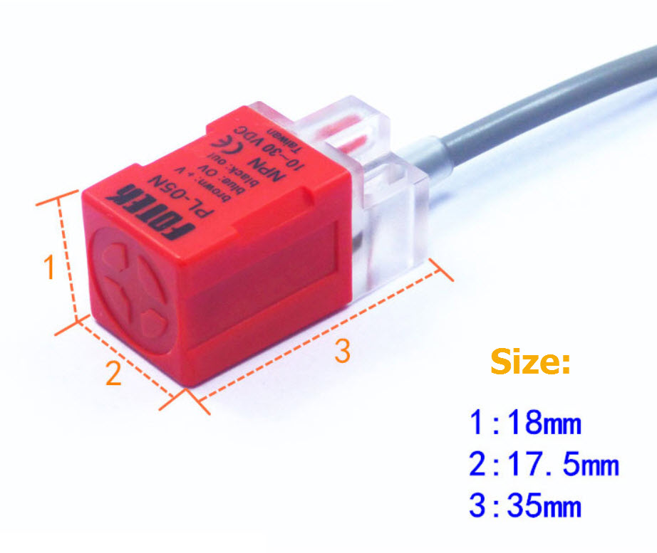 Proximity switch PL-05N/2 NPN normally open three-wire